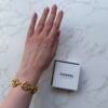 Tweedehands Chanel vintage armband 24k verguld Tweedehands Chanel vintage armband 24k verguld