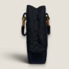 Zijkant vintage Gucci handtas zwart canvas