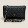 Chanel wallet on chain zwart caviar gouden hardware Chanel wallet on chain zwart caviar gouden hardware