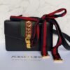 Gucci Small Sylvie zwart leer – pre-owned