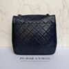 Achterkant Chanel vintage flap bag lamsleer