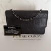 Chanel 2005-2006 wallet on chain zwart leer