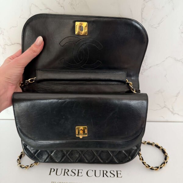 Chanel Double Flap ketting 24 karaats verguld