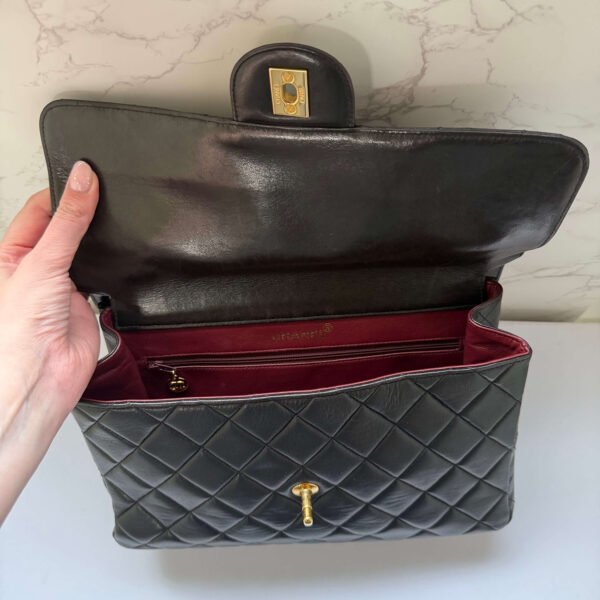 Chanel double sided Chanel tas binnenkant detail Chanel double sided Chanel tas binnenkant detail