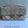Chanel jumbo crossbody bag beige quilted