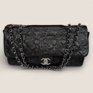 Chanel jumbo embossed calfskin lucky symbols
