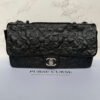 Chanel jumbo lucky symbols embossed calfskin zwart vooraanzicht