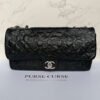 Chanel jumbo lucky symbols silver chain shoulder bag
