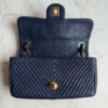 Chanel navy Chanel flap bag medallion charm