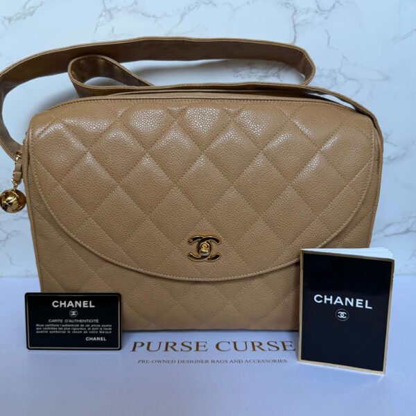 Chanel quilted caviar camera bag vintage Chanel quilted caviar camera bag vintage