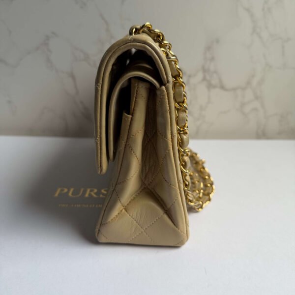 Chanel vintage Chanel tas beige quilted Chanel vintage Chanel tas beige quilted