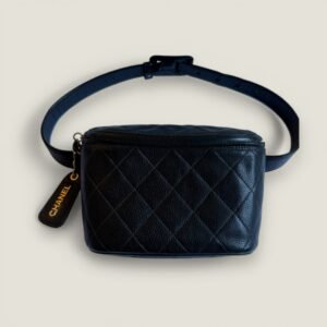 Chanel vintage caviar leer heuptasje