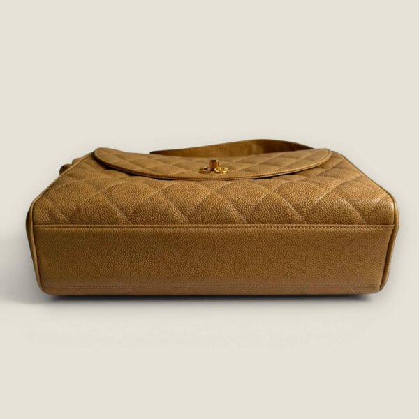 Chanel vintage luxe camera bag beige caviar leer 24k verguld Chanel vintage luxe camera bag beige caviar leer 24k verguld