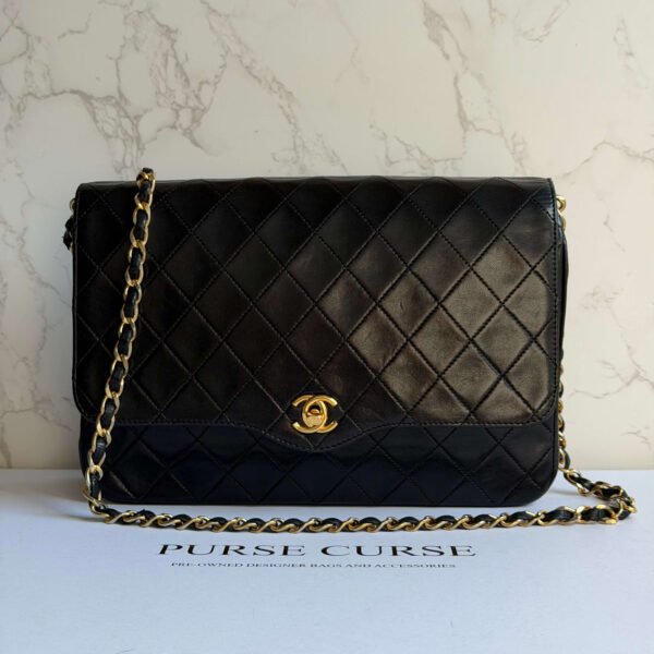 Chanel vintage matelasse single flap - pre-owned