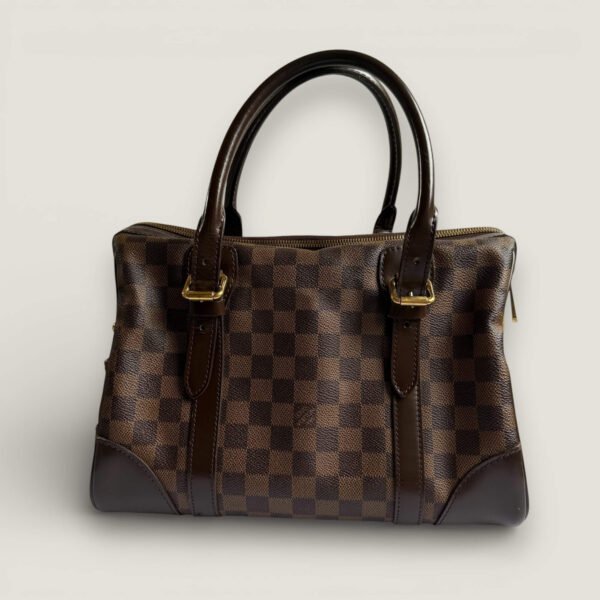 Louis Vuitton Damier Ebene Berkeley achterkant designer handtas