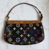 Louis Vuitton Takashi Murakami multicolor pochette accessoires zwart vintage