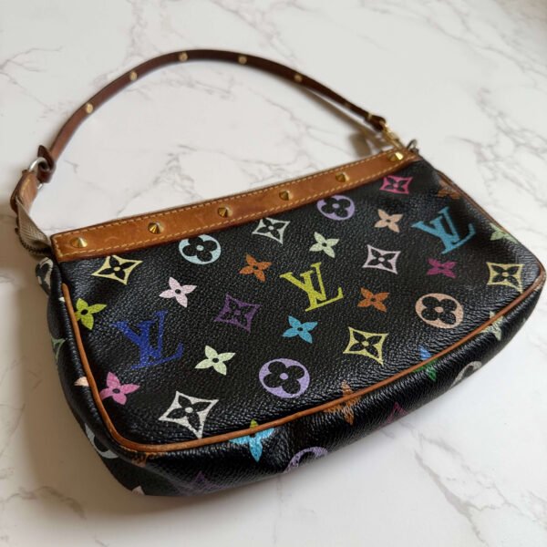 Louis Vuitton Takashi Murakami pochette accessoires multicolor noir