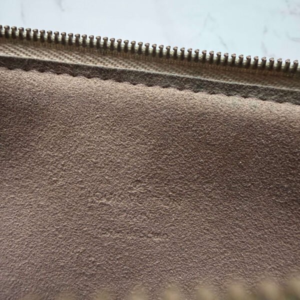 Louis Vuitton multicolor pochette accessoires black inside suede