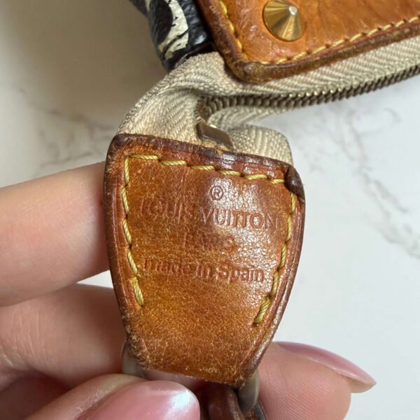 Louis Vuitton multicolor pochette accessoires black murakami collaboration