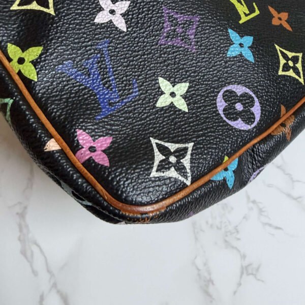 Louis Vuitton murakami pochette accessoires zwart multicolor early 2000s