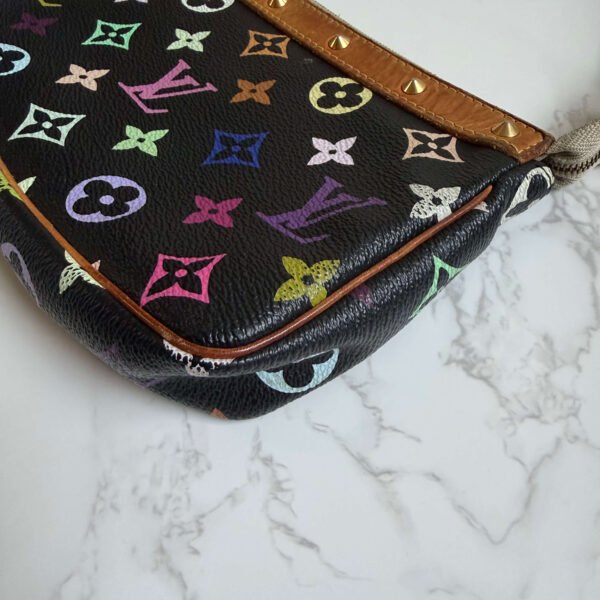 Louis Vuitton pochette accessoires multicolor zwart Y2K tas