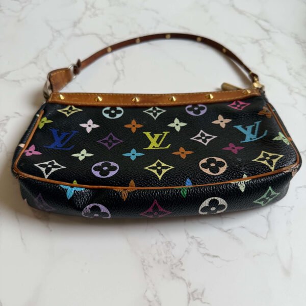 Louis Vuitton pochette accessoires zwart multicolor vintage