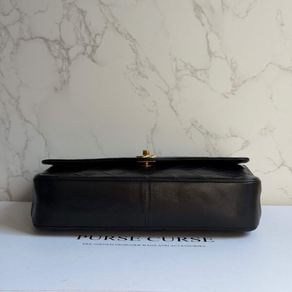 Onderkant Chanel schoudertas lamsleer zwart