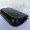 Originele Chanel schoudertas zwart lamsleer hoekjes