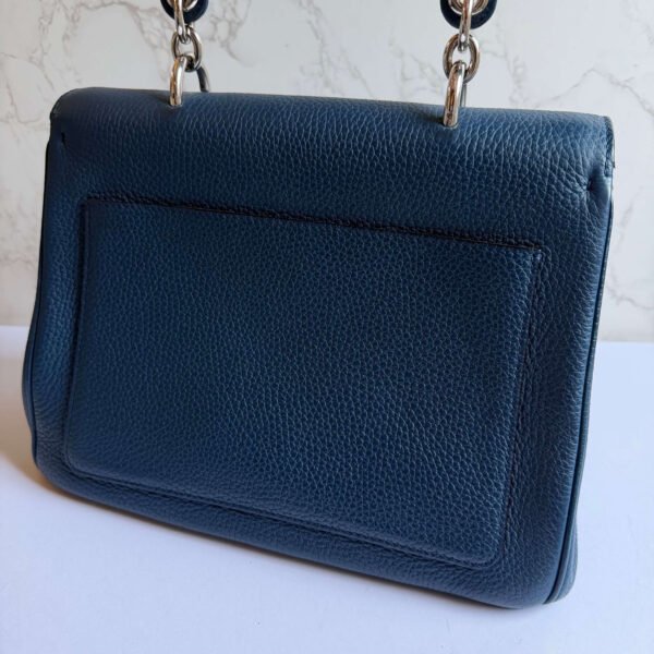 Originele Christian Dior tas blauw leer