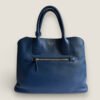 Prada saffiano cuir open promenade satchel blue