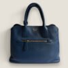 Prada saffiano cuir stijlvolle designer tas blauw