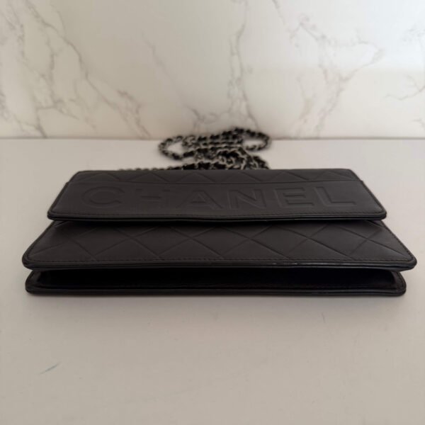 Pre-owned Chanel WOC LAX embossed leather