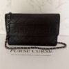 Preloved Chanel wallet on chain zwart leer
