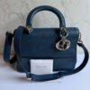 Tweedehands Christian Dior schoudertas blauw