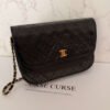 Vintage Chanel Double Flap zwart lamsleer