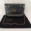 Vintage Chanel schoudertas zwart