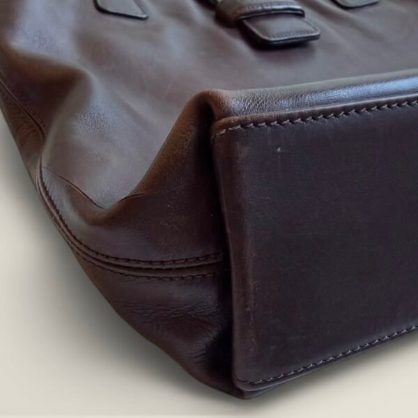 authentieke Chanel vintage lambskin tote bruin